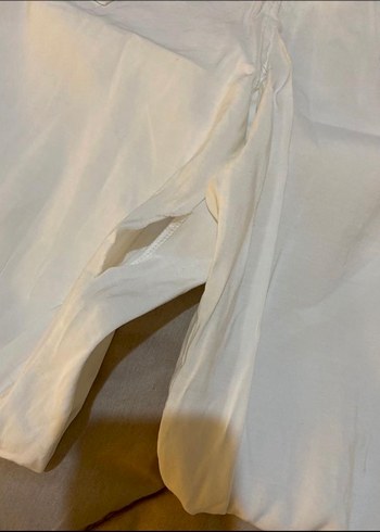 Pamuk Kumaşlı Bol Kesim Midi Kadın Pantolon - Görsel 3