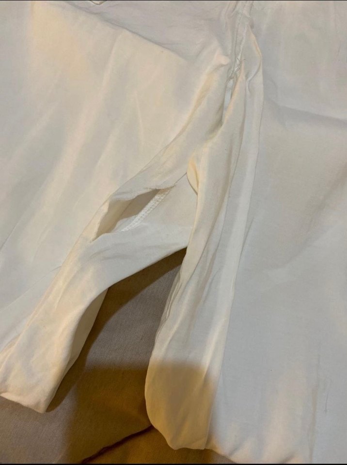 Pamuk Kumaşlı Bol Kesim Midi Kadın Pantolon - Görsel 3