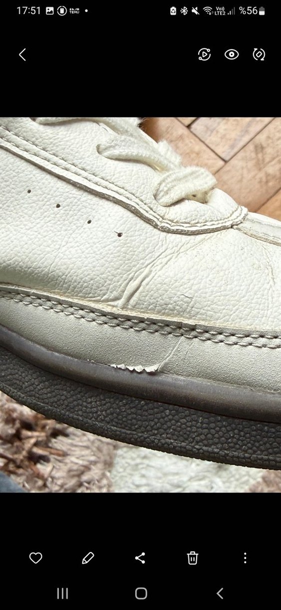 Beyaz Siyah Bağcıklı Platform Spor Ayakkabı - Görsel 4