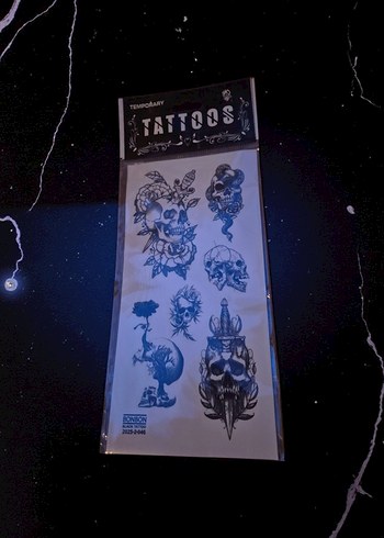 Kuru Kafa ve Yılan Temalı Geçici Dövme - Görsel 2