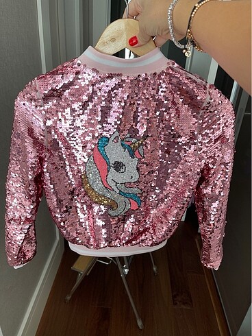 H&M H&M payetli bomber ceket 9/10 yaş