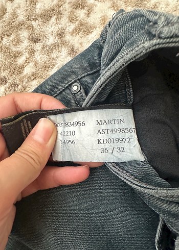 Mavi Koyu Gri erkek Denim Jean kot pantolon 36/32