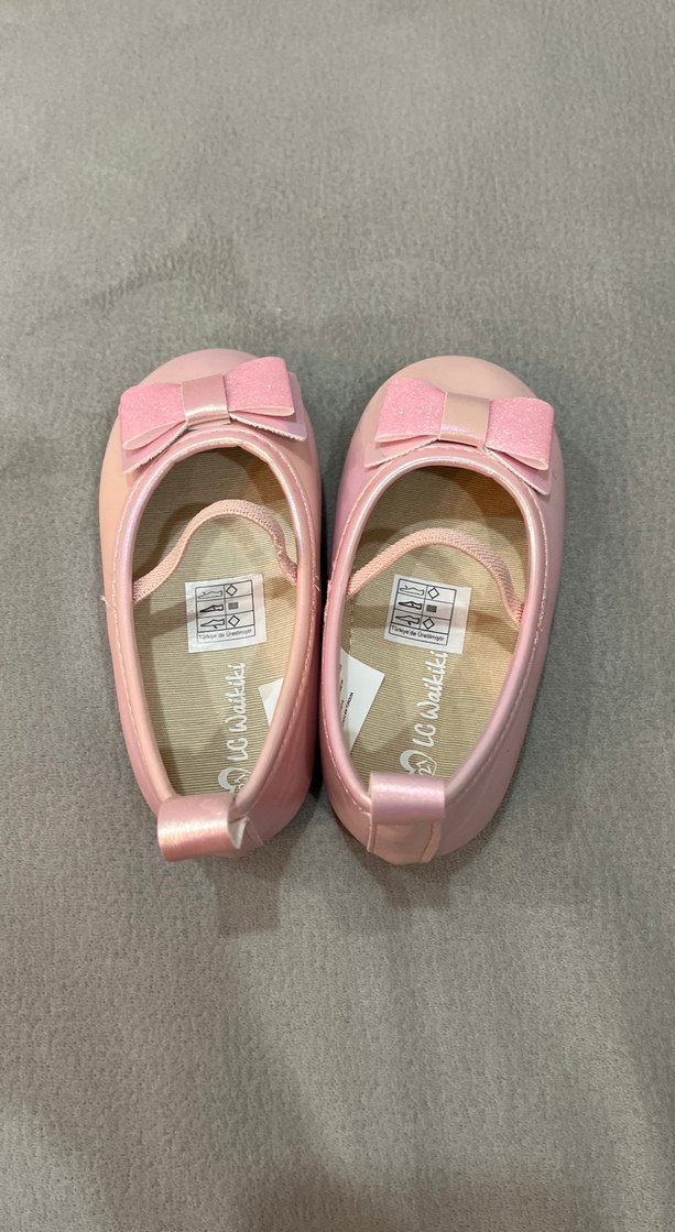 Pembe Fiyonk Detaylı Kız Çocuk Babet - Görsel 2