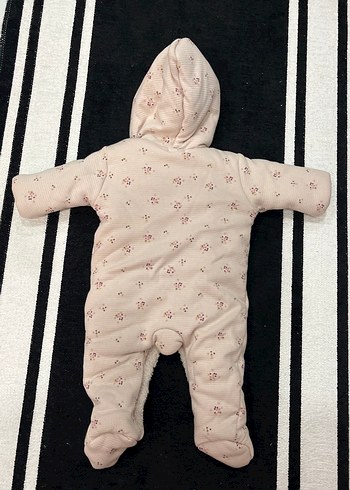 Düğmeli Pembe Bebek Tulumu - Görsel 3