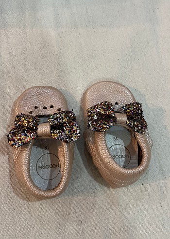 Boncuk Detaylı Bohem Kız Bebek İlk Adım Ayakkabısı - Görsel 3