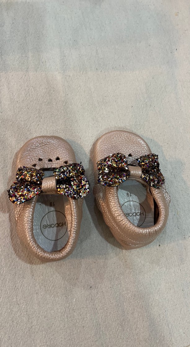 Boncuk Detaylı Bohem Kız Bebek İlk Adım Ayakkabısı - Görsel 3