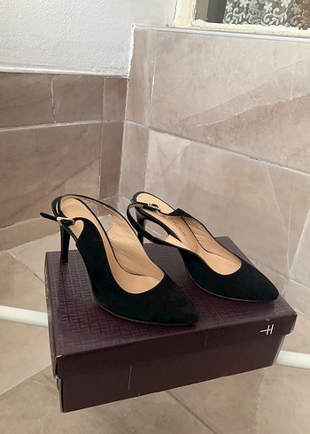 Klasik Siyah Topuklu Kadın Ayakkabı - Görsel 3
