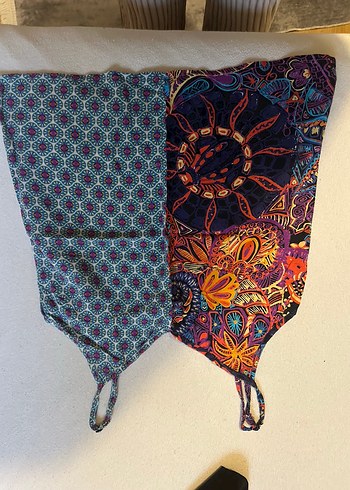 Çok Renkli Batik Askılı Bluz