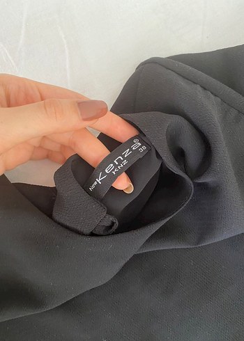 Siyah Drapeli Uzun Hamile Eteği - Görsel 4