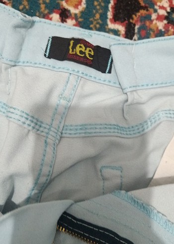 Mavi, Bel Kemerli Erkek Pantolon - Görsel 2