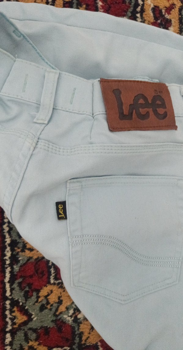 Mavi, Bel Kemerli Erkek Pantolon - Görsel 3