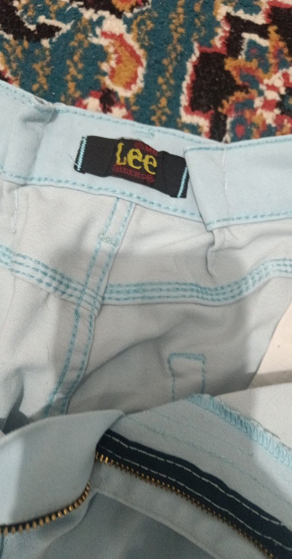 Mavi, Bel Kemerli Erkek Pantolon - Görsel 2