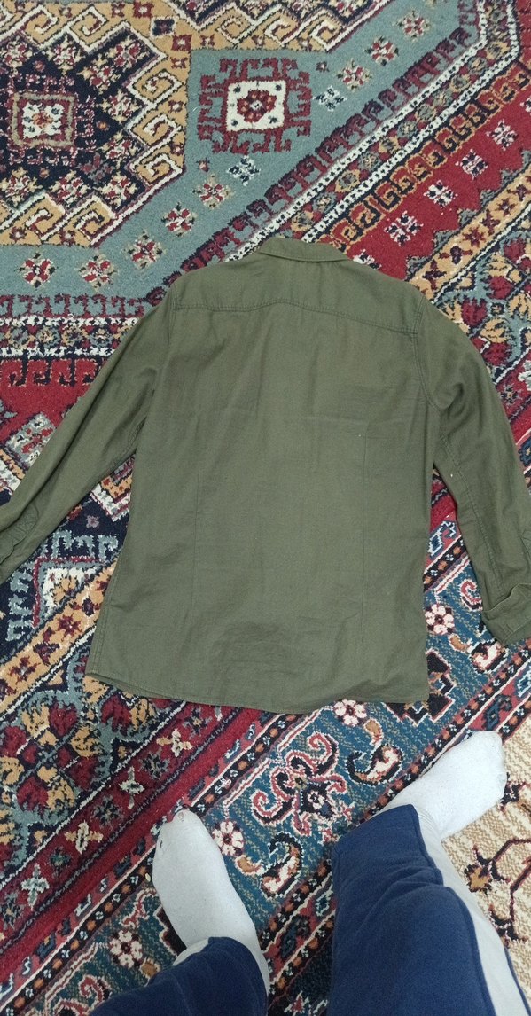 Erkek Haki Kamuflaj Uzun Kollu Gömlek - Görsel 3