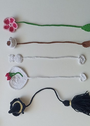 Örgü kitap ayracı - Görsel 7