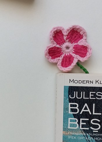 Örgü kitap ayracı - Görsel 5