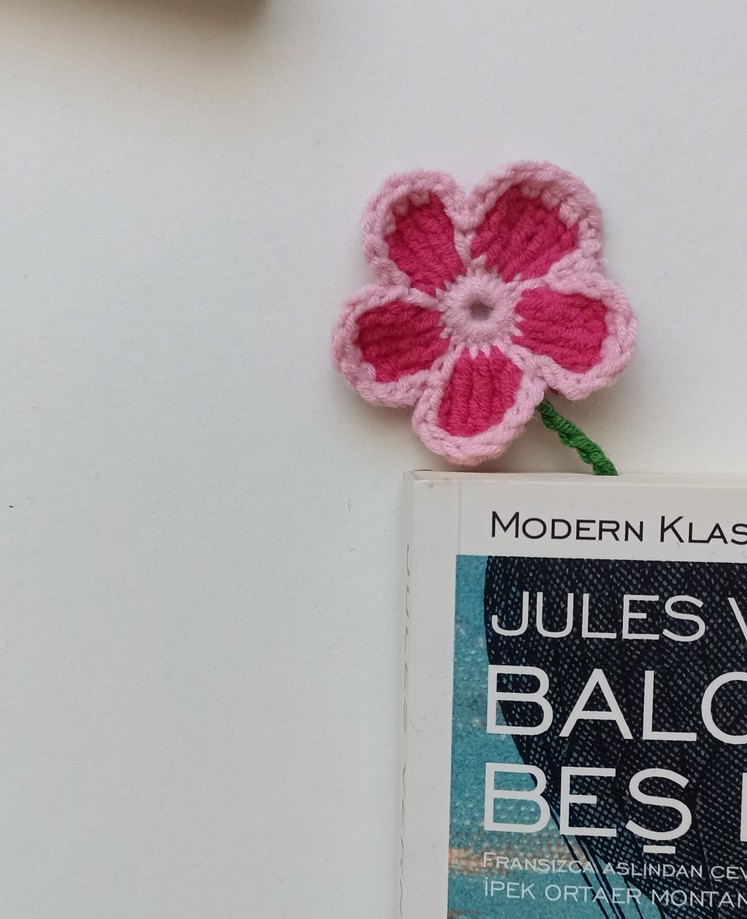 Örgü kitap ayracı - Görsel 5
