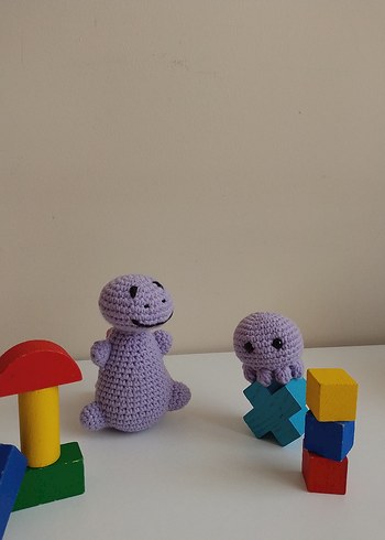 Dinozor ve Ahtapot oyuncak - Görsel 2