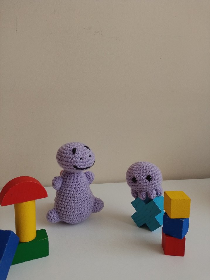 Dinozor ve Ahtapot oyuncak - Görsel 2