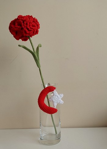 Karanfil ve Örgü Ay Yıldız Anahtarlık seti - Görsel 2