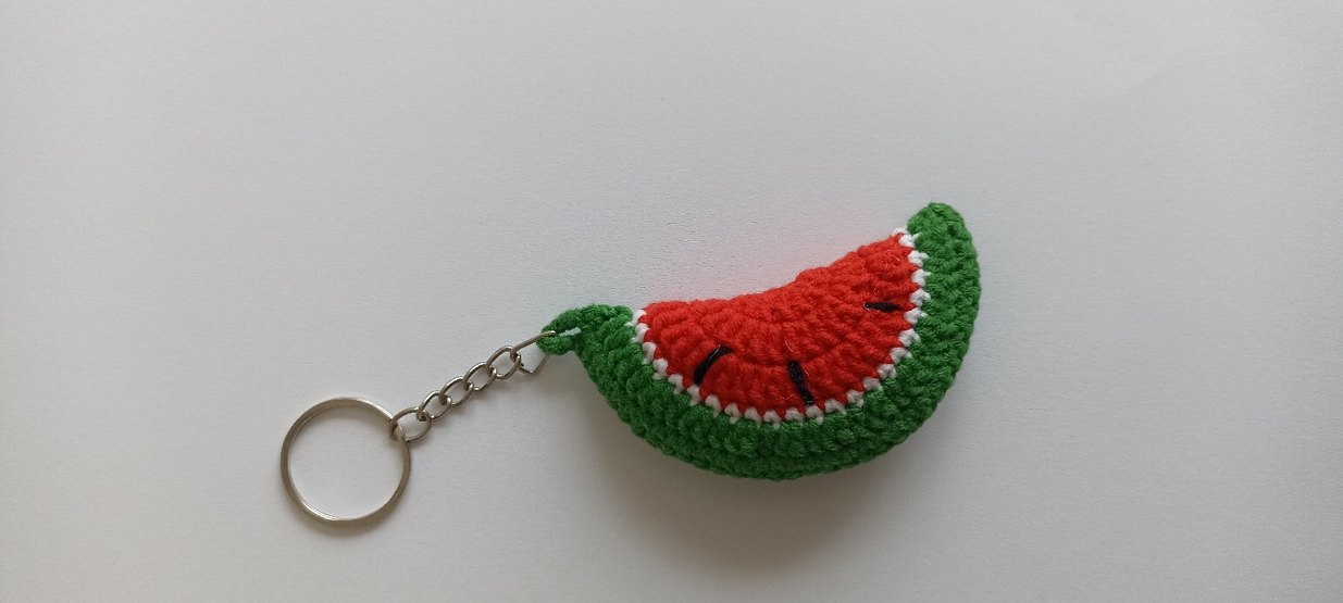 Örgü Karpuz Anahtarlık - Görsel 3