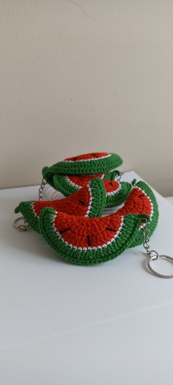 Örgü Karpuz Anahtarlık - Görsel 2