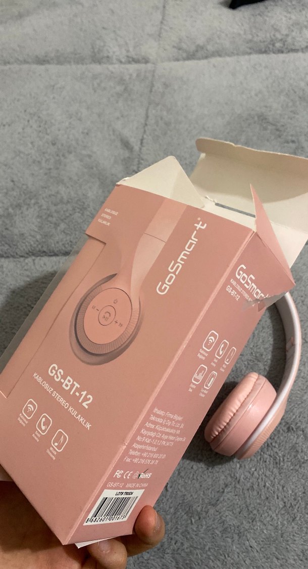 GoSmart Pembe Pastel Kulaklık - Görsel 2