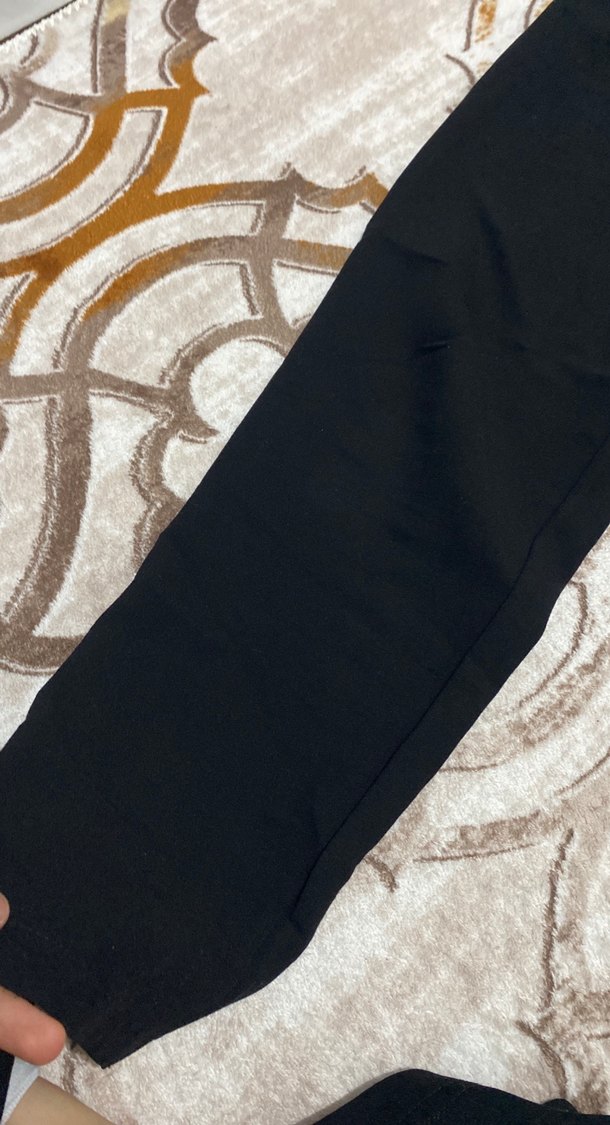 Siyah Rahat Kadın Tayt - Görsel 3