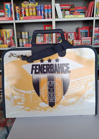 Sarı Parlak Fenerbahçe Resim Çantası