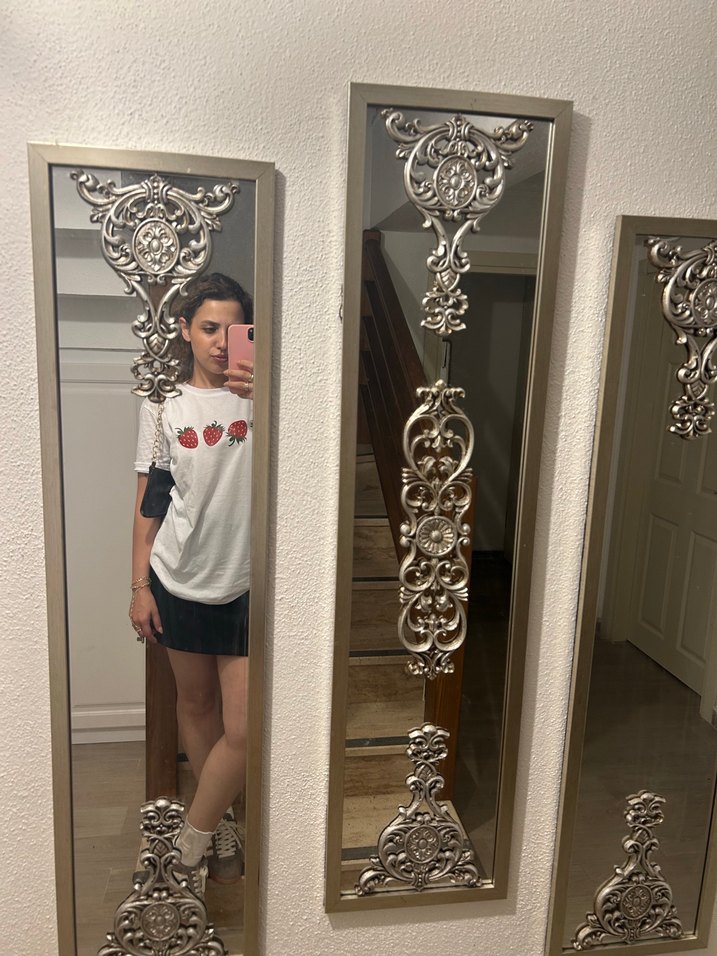 Siyah Örme Mini Etek - Görsel 3