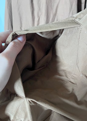 Zara kahverengi oversize mont/ceket - Görsel 4