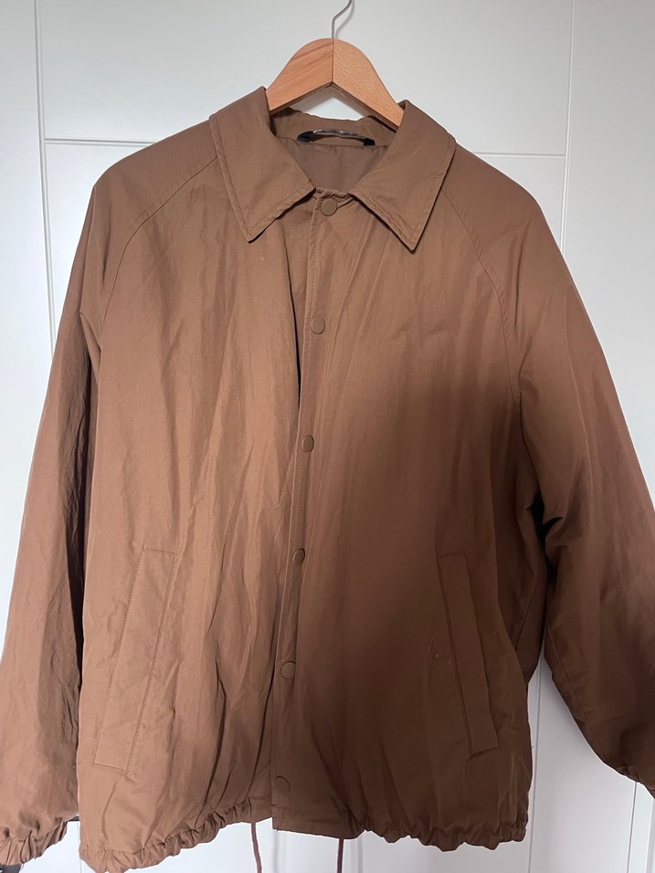 Zara kahverengi oversize mont/ceket - Görsel 2