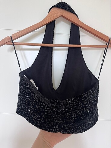 s Beden Payet/taş detaylı Crop top seti (Zara/bershka)