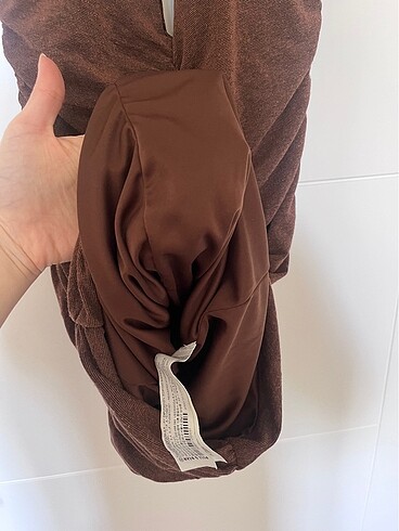 m Beden kahverengi Renk Pull and Bear elbise