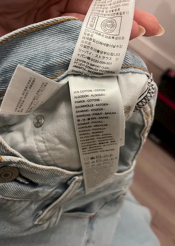 Levis wide leg Jean yüksek bel - Görsel 4