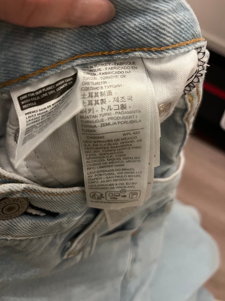 Levis wide leg Jean yüksek bel - Görsel 3