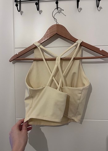 Dossha tayt/koton butter yellow spor sütyeni takımı - Görsel 7