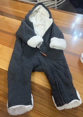 Gri Kürklü Bebek Tulumu - Görsel 3