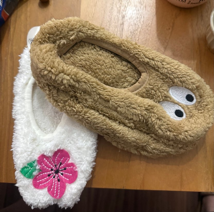 Nakışlı ve Kürklü ev patiği - Görsel 2