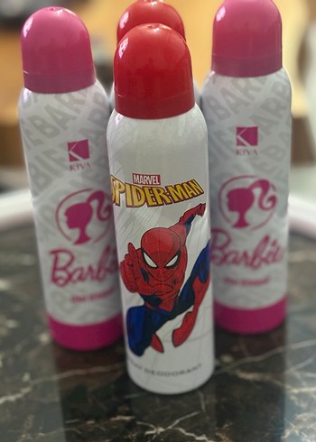 Barbie ve Spiderman Kadın Deodorant Seti tek fiyatıdır - Görsel 2