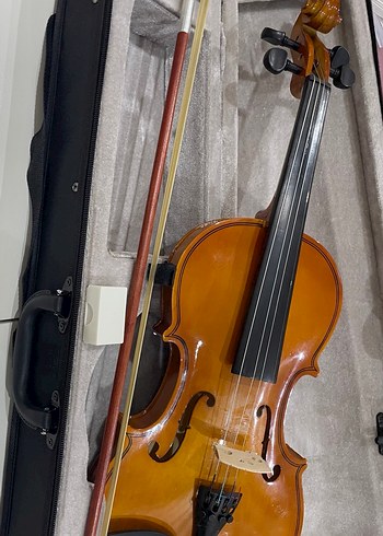 Klas handcrafted 4/4 Kahverengi Keman ve Yay Seti - Görsel 2