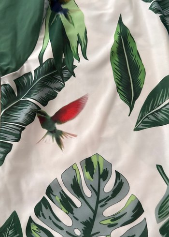 Bohem Tarzı Uzun Yeşil Desenli Haşema - Görsel 5