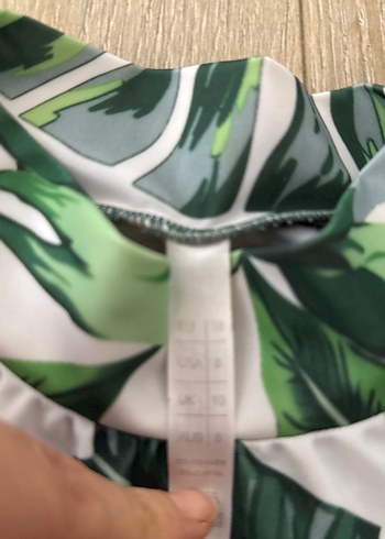 Bohem Tarzı Uzun Yeşil Desenli Haşema - Görsel 6