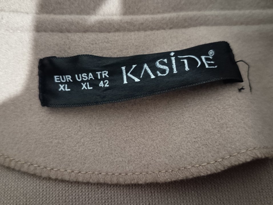 Bej Kadın Midi Kaban - Görsel 2