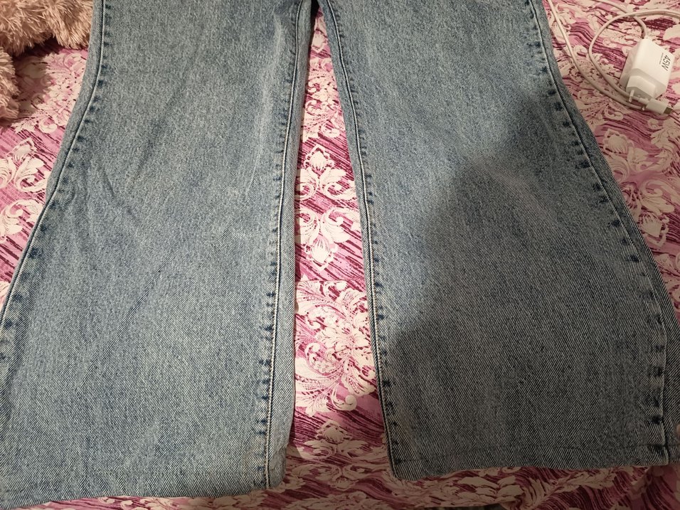 Bol Kesim Kadın Denim Pantolon - Görsel 2