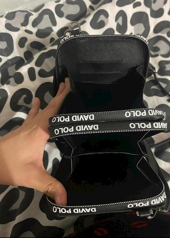 David Polo Siyah cüzdan, kartlık çanta - Görsel 3