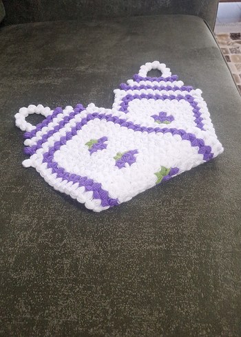 Mor ve Beyaz Banyo lifi - Görsel 2