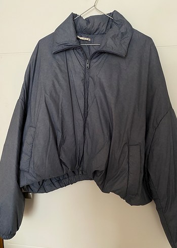 s Beden mavi Renk Gri-Mavi oversize Oysho yağmurluk