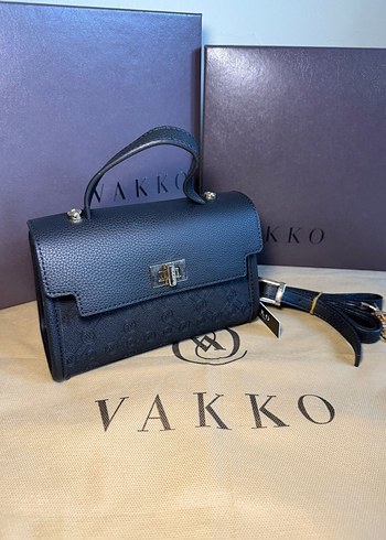Vakko Vakko Siyah Deri Kadın Çanta limited edition