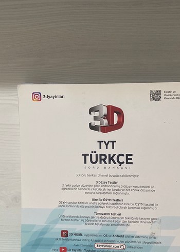 TYT Türkçe 3D Soru Bankası