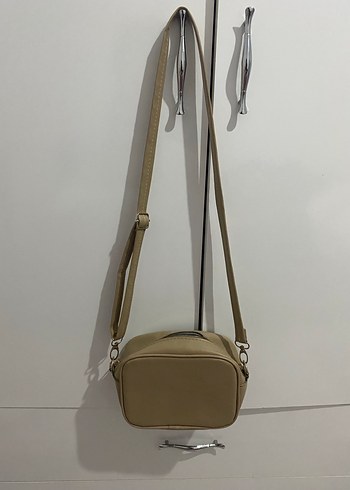 Bej Deri Calvin Klein Kadın Çapraz Çanta - Görsel 2